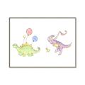 Picture of Dino Parade II _GroupedProduct_Rectangle_Landscape_Mini_ _GroupedProduct_Rectangle_Landscape_Canvas_Framed_