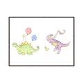 Picture of Dino Parade II _GroupedProduct_Rectangle_Landscape_Mini_ _GroupedProduct_Rectangle_Landscape_Canvas_Framed_