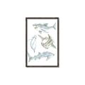 Picture of Sharks _GroupedProduct_Rectangle_Portrait_Mini_ _GroupedProduct_Rectangle_Portrait_Canvas_Framed_