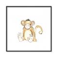 Picture of Baby Monkey _GroupedProduct_Square_Mini_ _GroupedProduct_Square_Canvas_Framed_