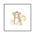 Picture of Baby Monkey _GroupedProduct_Square_Mini_ _GroupedProduct_Square_Canvas_Framed_