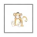 Picture of Baby Monkey _GroupedProduct_Square_Mini_ _GroupedProduct_Square_Canvas_Framed_