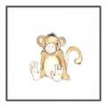 Picture of Baby Monkey _GroupedProduct_Square_Mini_ _GroupedProduct_Square_Canvas_Framed_