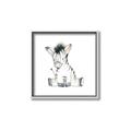 Picture of Baby Zebra _GroupedProduct_Square_Mini_ _GroupedProduct_Square_Canvas_Framed_