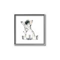 Picture of Baby Zebra _GroupedProduct_Square_Mini_ _GroupedProduct_Square_Canvas_Framed_