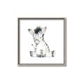 Picture of Baby Zebra _GroupedProduct_Square_Mini_ _GroupedProduct_Square_Canvas_Framed_