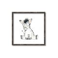 Picture of Baby Zebra _GroupedProduct_Square_Mini_ _GroupedProduct_Square_Canvas_Framed_