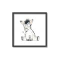 Picture of Baby Zebra _GroupedProduct_Square_Mini_ _GroupedProduct_Square_Canvas_Framed_