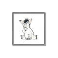 Picture of Baby Zebra _GroupedProduct_Square_Mini_ _GroupedProduct_Square_Canvas_Framed_