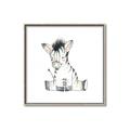 Picture of Baby Zebra _GroupedProduct_Square_Mini_ _GroupedProduct_Square_Canvas_Framed_