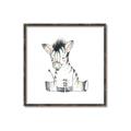 Picture of Baby Zebra _GroupedProduct_Square_Mini_ _GroupedProduct_Square_Canvas_Framed_