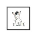Picture of Baby Zebra _GroupedProduct_Square_Mini_ _GroupedProduct_Square_Canvas_Framed_