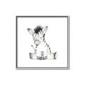 Picture of Baby Zebra _GroupedProduct_Square_Mini_ _GroupedProduct_Square_Canvas_Framed_