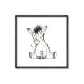 Picture of Baby Zebra _GroupedProduct_Square_Mini_ _GroupedProduct_Square_Canvas_Framed_