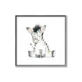 Picture of Baby Zebra _GroupedProduct_Square_Mini_ _GroupedProduct_Square_Canvas_Framed_
