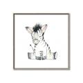 Picture of Baby Zebra _GroupedProduct_Square_Mini_ _GroupedProduct_Square_Canvas_Framed_