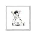 Picture of Baby Zebra _GroupedProduct_Square_Mini_ _GroupedProduct_Square_Canvas_Framed_