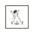 Picture of Baby Zebra _GroupedProduct_Square_Mini_ _GroupedProduct_Square_Canvas_Framed_