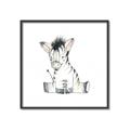 Picture of Baby Zebra _GroupedProduct_Square_Mini_ _GroupedProduct_Square_Canvas_Framed_