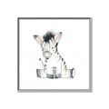 Picture of Baby Zebra _GroupedProduct_Square_Mini_ _GroupedProduct_Square_Canvas_Framed_