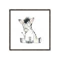 Picture of Baby Zebra _GroupedProduct_Square_Mini_ _GroupedProduct_Square_Canvas_Framed_