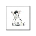 Picture of Baby Zebra _GroupedProduct_Square_Mini_ _GroupedProduct_Square_Canvas_Framed_
