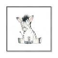 Picture of Baby Zebra _GroupedProduct_Square_Mini_ _GroupedProduct_Square_Canvas_Framed_