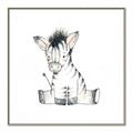 Picture of Baby Zebra _GroupedProduct_Square_Mini_ _GroupedProduct_Square_Canvas_Framed_
