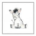 Picture of Baby Zebra _GroupedProduct_Square_Mini_ _GroupedProduct_Square_Canvas_Framed_