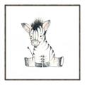 Picture of Baby Zebra _GroupedProduct_Square_Mini_ _GroupedProduct_Square_Canvas_Framed_