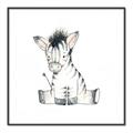 Picture of Baby Zebra _GroupedProduct_Square_Mini_ _GroupedProduct_Square_Canvas_Framed_