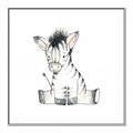 Picture of Baby Zebra _GroupedProduct_Square_Mini_ _GroupedProduct_Square_Canvas_Framed_
