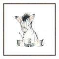 Picture of Baby Zebra _GroupedProduct_Square_Mini_ _GroupedProduct_Square_Canvas_Framed_