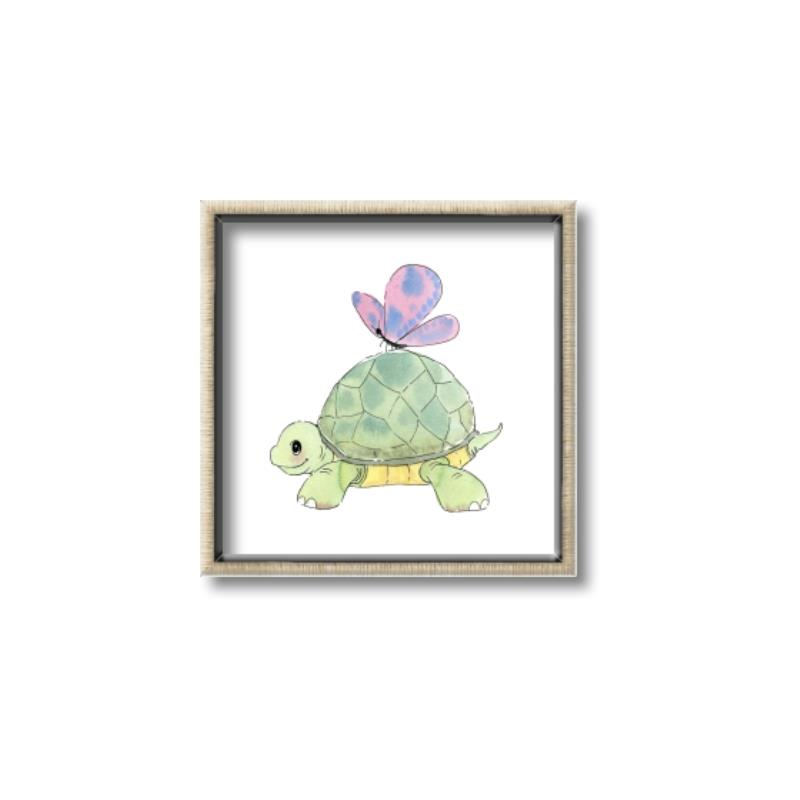Picture of Turtle Crossing _GroupedProduct_Square_Mini_ _GroupedProduct_Square_Canvas_Framed_