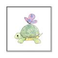 Picture of Turtle Crossing _GroupedProduct_Square_Mini_ _GroupedProduct_Square_Canvas_Framed_