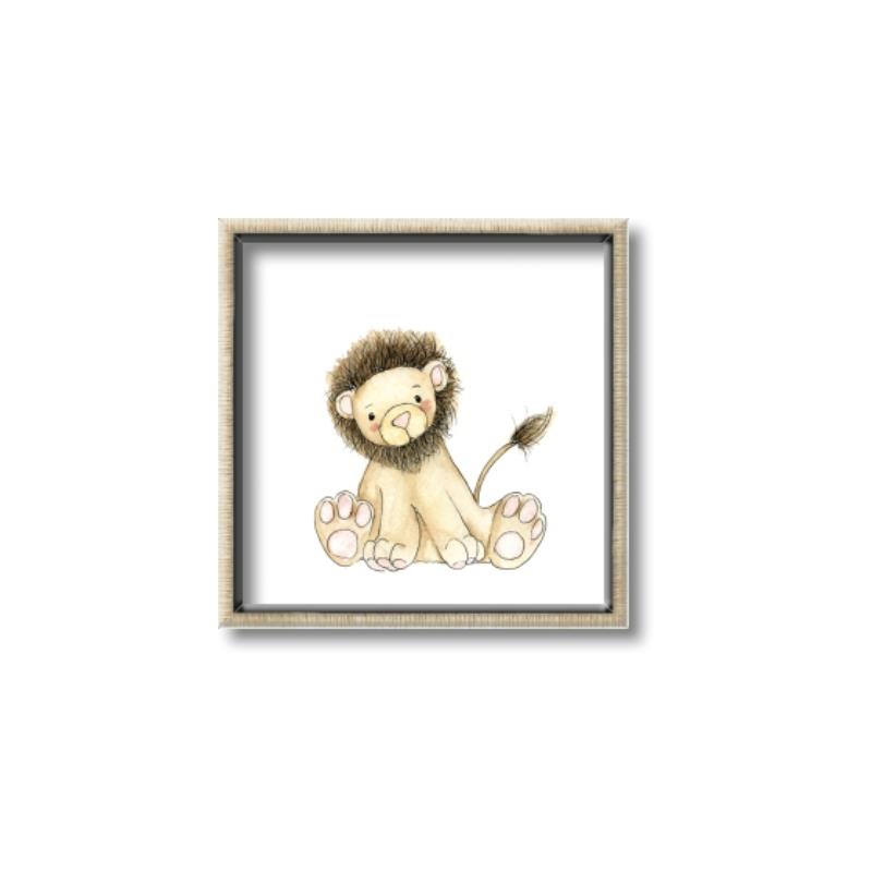 Picture of Baby Lion _GroupedProduct_Square_Mini_ _GroupedProduct_Square_Canvas_Framed_