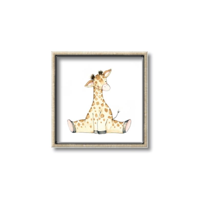 Picture of Baby Giraffe _GroupedProduct_Square_Mini_ _GroupedProduct_Square_Canvas_Framed_