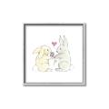 Picture of Playful Bunnies _GroupedProduct_Square_Mini_ _GroupedProduct_Square_Canvas_Framed_