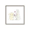 Picture of Playful Bunnies _GroupedProduct_Square_Mini_ _GroupedProduct_Square_Canvas_Framed_