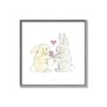 Picture of Playful Bunnies _GroupedProduct_Square_Mini_ _GroupedProduct_Square_Canvas_Framed_