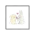 Picture of Playful Bunnies _GroupedProduct_Square_Mini_ _GroupedProduct_Square_Canvas_Framed_