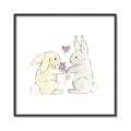 Picture of Playful Bunnies _GroupedProduct_Square_Mini_ _GroupedProduct_Square_Canvas_Framed_