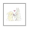 Picture of Playful Bunnies _GroupedProduct_Square_Mini_ _GroupedProduct_Square_Canvas_Framed_