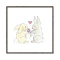 Picture of Playful Bunnies _GroupedProduct_Square_Mini_ _GroupedProduct_Square_Canvas_Framed_