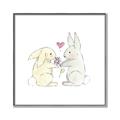 Picture of Playful Bunnies _GroupedProduct_Square_Mini_ _GroupedProduct_Square_Canvas_Framed_