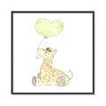 Picture of Heart Balloon Giraffe _GroupedProduct_Square_Mini_ _GroupedProduct_Square_Canvas_Framed_