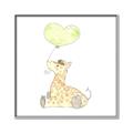 Picture of Heart Balloon Giraffe _GroupedProduct_Square_Mini_ _GroupedProduct_Square_Canvas_Framed_