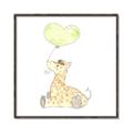 Picture of Heart Balloon Giraffe _GroupedProduct_Square_Mini_ _GroupedProduct_Square_Canvas_Framed_