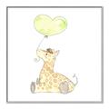 Picture of Heart Balloon Giraffe _GroupedProduct_Square_Mini_ _GroupedProduct_Square_Canvas_Framed_