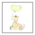 Picture of Heart Balloon Giraffe _GroupedProduct_Square_Mini_ _GroupedProduct_Square_Canvas_Framed_